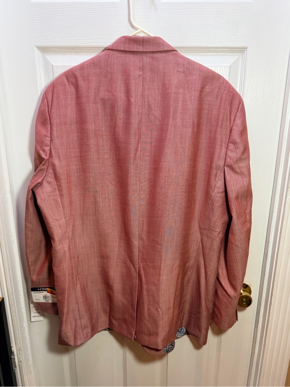 Chaps Men’s Stonewashed Rec Sport Coat with Paisley Lining - Picture 5 of 5